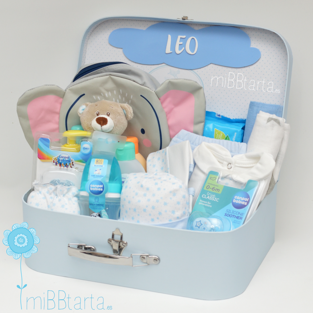 Canastilla recién nacido personalizada