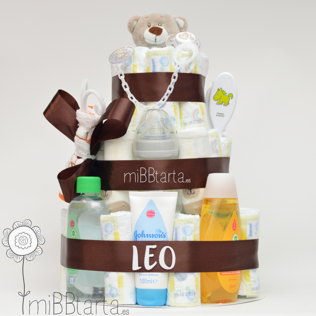 Tarta de pañales grande