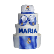 tarta de pañales real madrid