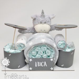 Tarta de pañales Unisex Batería