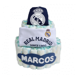 tarta de pañales Real Madrid