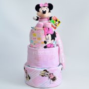 tarta de pañales Minnie