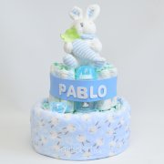 tarta de pañales 2 pisos