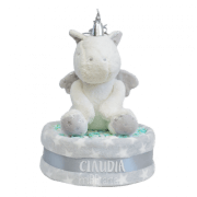 tarta de pañales unicornio