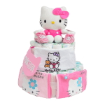 tarta de pañales Hello Kitty