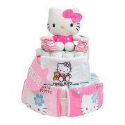 tarta de pañales Hello Kitty