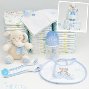 Tarta pañales niño