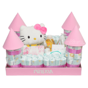 Castillo de pañales Hello Kitty