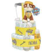 Tarta de pañales Patrulla Canina Rubble