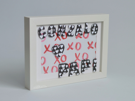 Cuadro recién nacido para día del padre