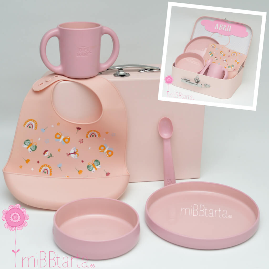 Canastilla bebé vajilla