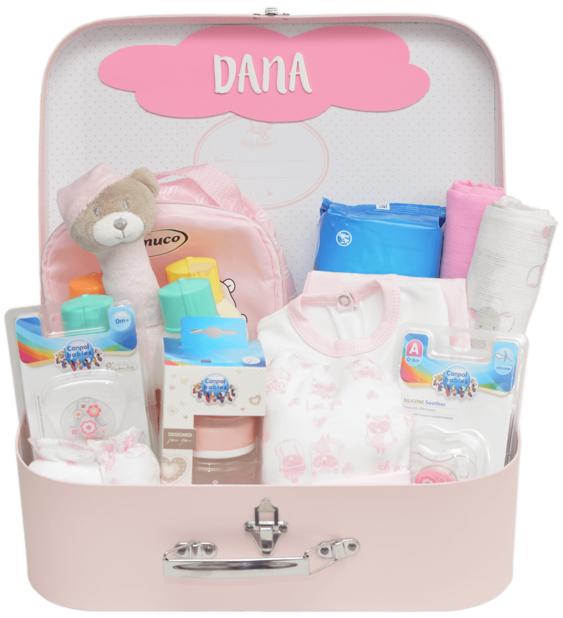 Canastilla recién nacido osito