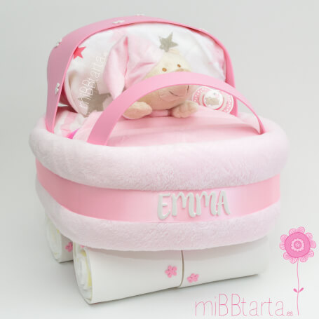 Figura de pañales carrito