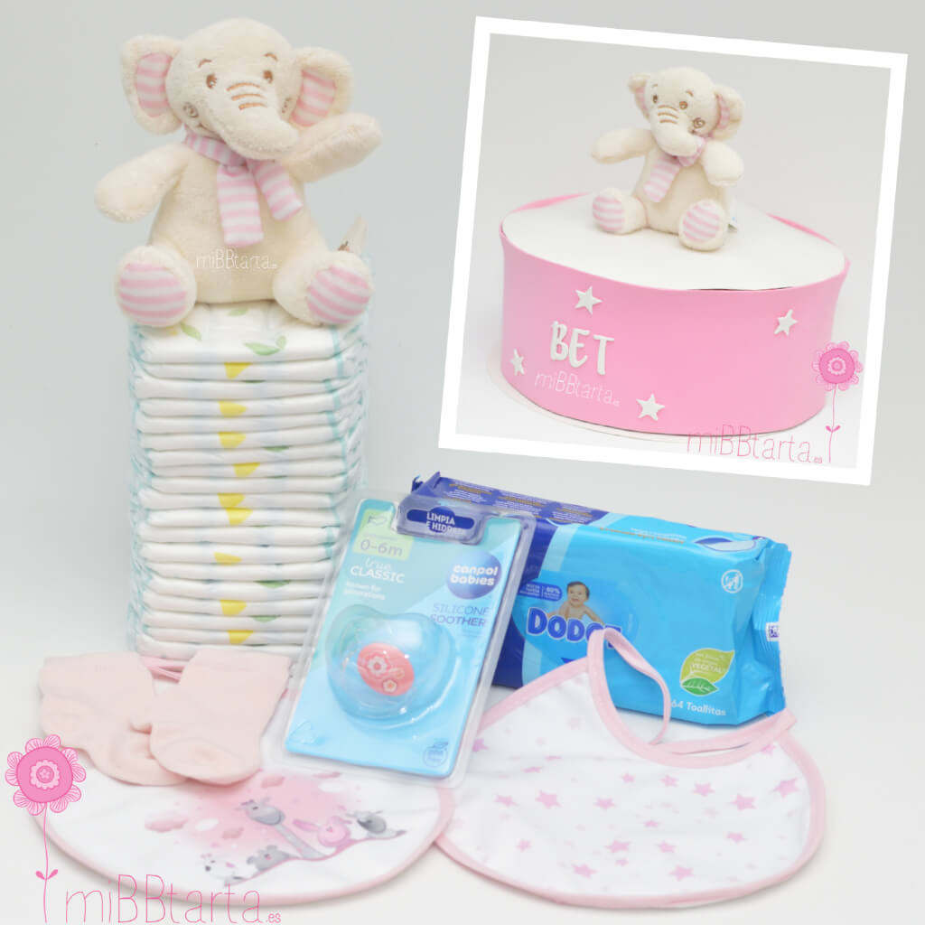 Pastel de pañales pequeño