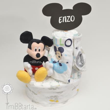 Tarta de pañales Disney