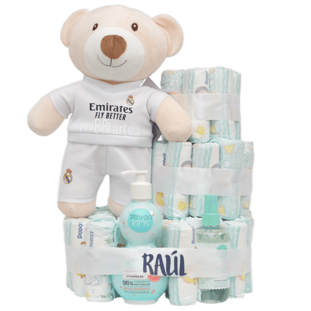 Tarta de pañales Real Madrid