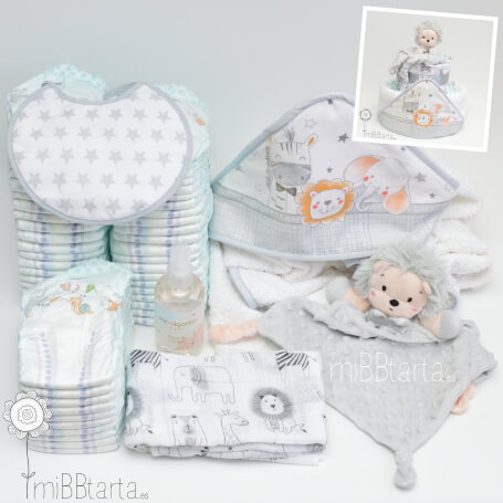 Tarta de pañales Don Algodón Baby