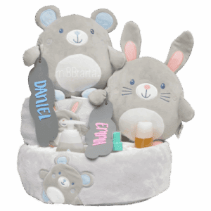 Tarta de pañales Gemelos