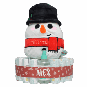 Tarta de pañales Mi Primera Navidad