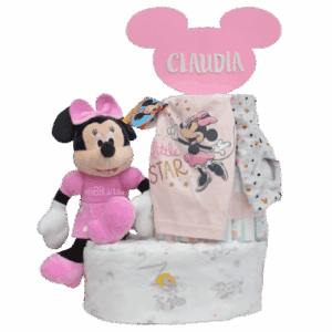 Tarta de pañales verano Disney