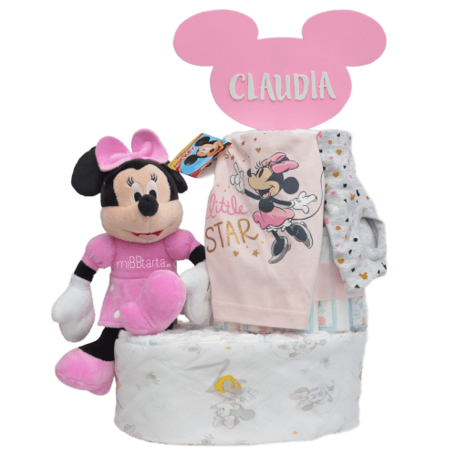 Tarta de pañales verano Disney