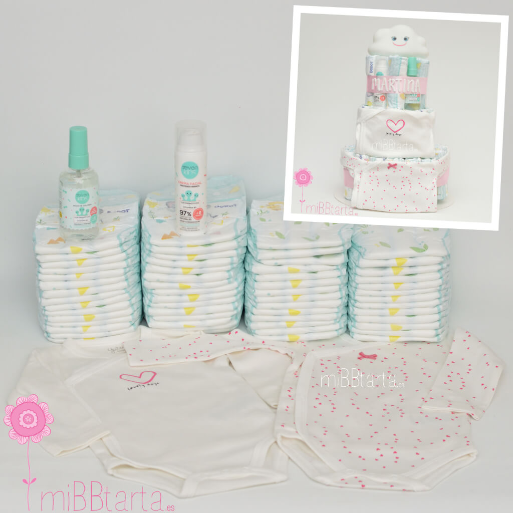 tartas de pañales para bebés