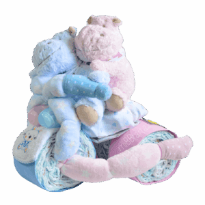 Triciclo de pañales gemelar