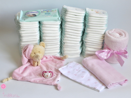 baby shower regalo con pañales