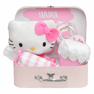 canastilla bebé Hello Kitty dulces