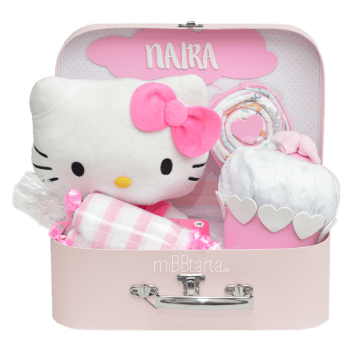 canastilla bebé Hello Kitty dulces