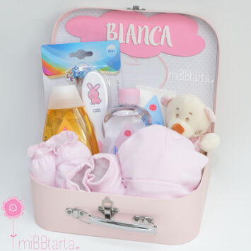 Canastilla bebé recién nacido personalizada