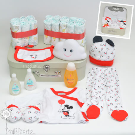 canastilla pañales disney