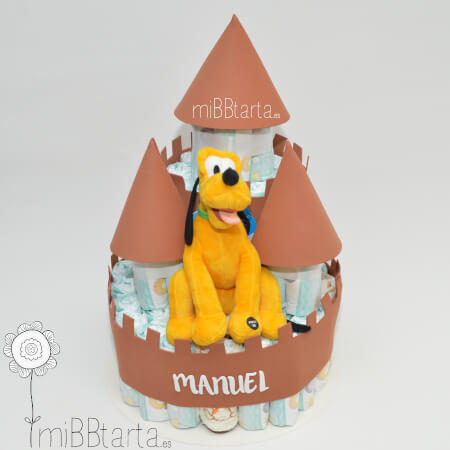 Castillo de pañales Pluto