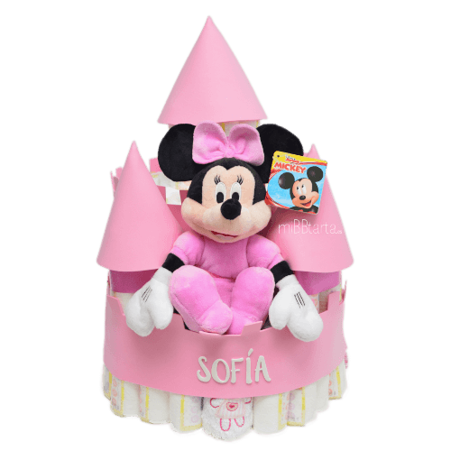 castillo de pañales Disney