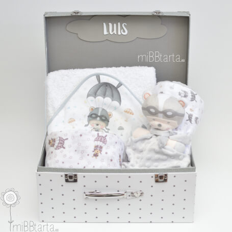 Cesta bebé capa de baño unisex