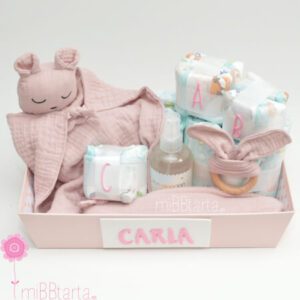 cesta bienvenida bebé rosa cesta bienvenida bebé