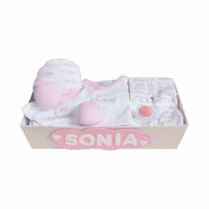 Cesta de bebé Mamá y Papá