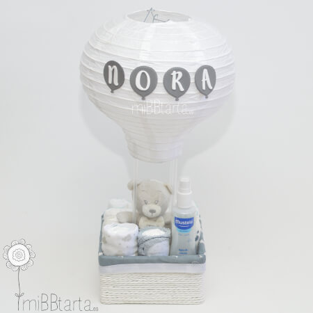 cesta globo bebé