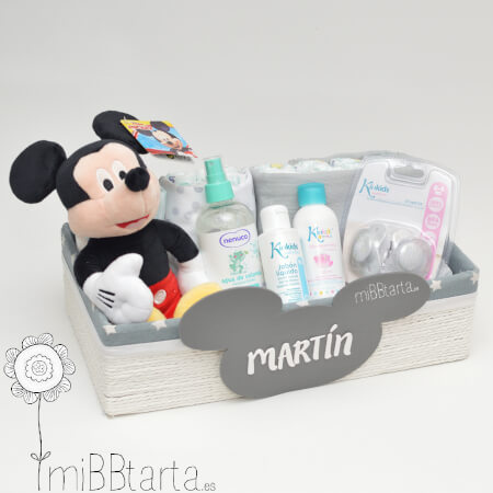 cesta para bebé Mickey