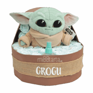 cuna de pañales baby yoda
