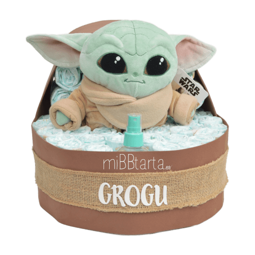 cuna de pañales baby yoda