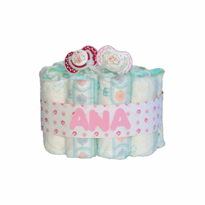 Mini Tarta de pañales Chupetes
