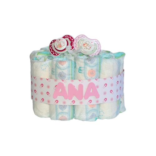 Mini Tarta de pañales Chupetes