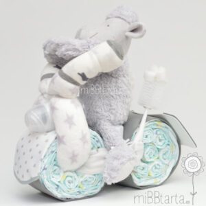 moto de pañales gris moto de pañales gris