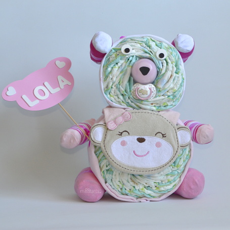 osito de pañales niña