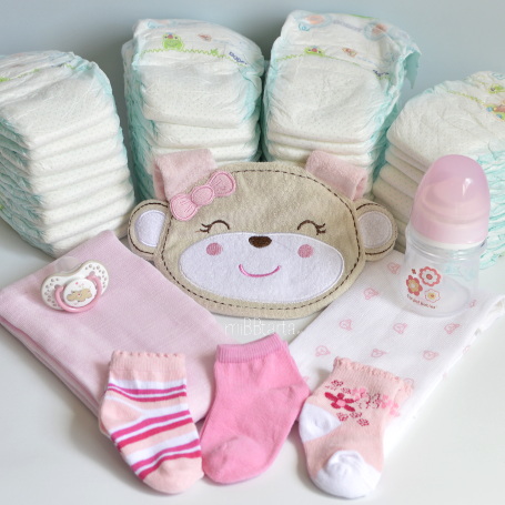 oso con pañales para baby shower