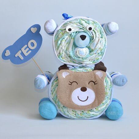oso de pañales niño