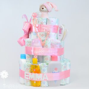 Pastel de pañales mariposa Pastel de pañales mariposa