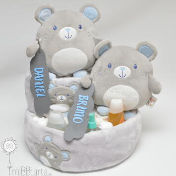 Regalos para baby shower gemelos
