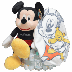 tarta de pañales Mickey Mouse